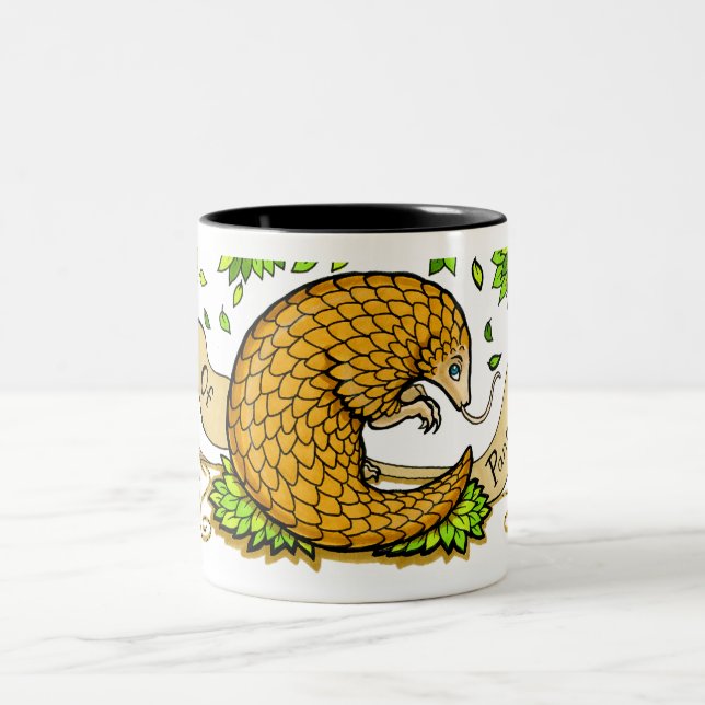 Caneca De Café Em Dois Tons Príncipe Pangolins (Centro)