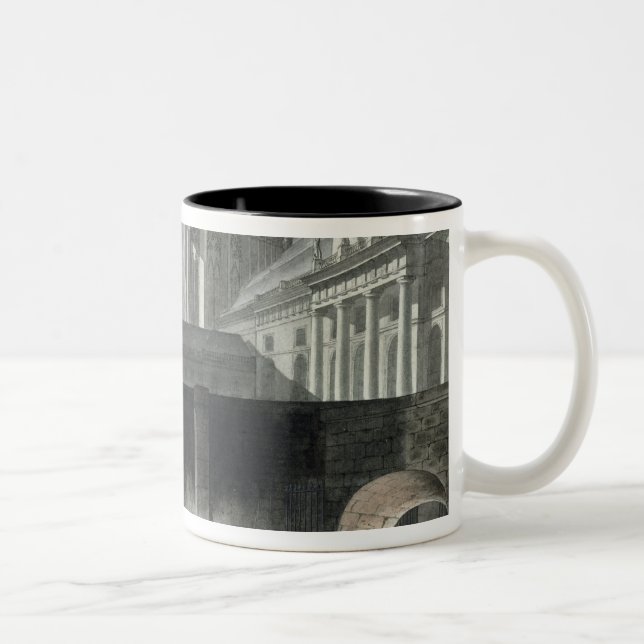 Caneca De Café Em Dois Tons Prisioneiros de transferência ao Conciergerie (Direita)