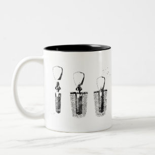 Caneca De Café Em Dois Tons Procedimento do implante dental