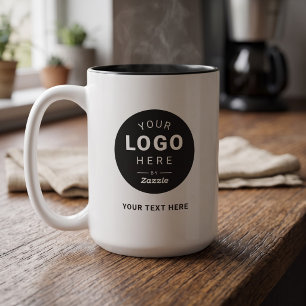 Caneca De Café Em Dois Tons Produto Promocional de Negócios com Logotipo Perso