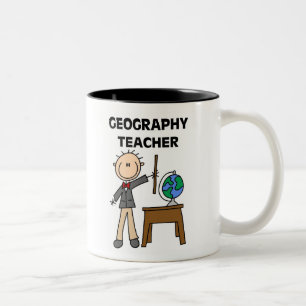 Caneca De Café Em Dois Tons Professor da geografia