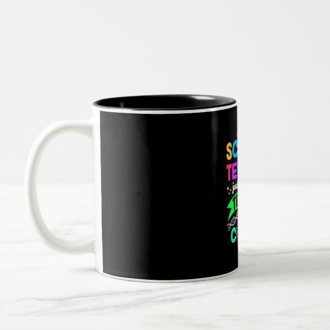 Caneca De Café Em Dois Tons Professor de Ciência Legal (Esquerda)