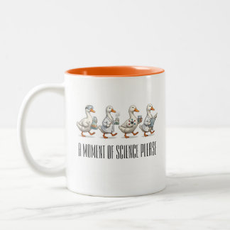Caneca De Café Em Dois Tons Professor de Ciências Personalizado Um Momento de