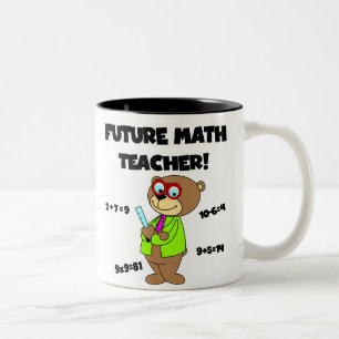 Caneca De Café Em Dois Tons Professor de matemática futuro
