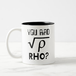 Caneca De Café Em Dois Tons Professor De Matemática Geeky Que Você Fez Raiz Da