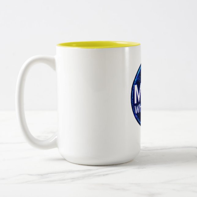 Caneca De Café Em Dois Tons Professor de Matemática Mago da Matemática (Esquerda)
