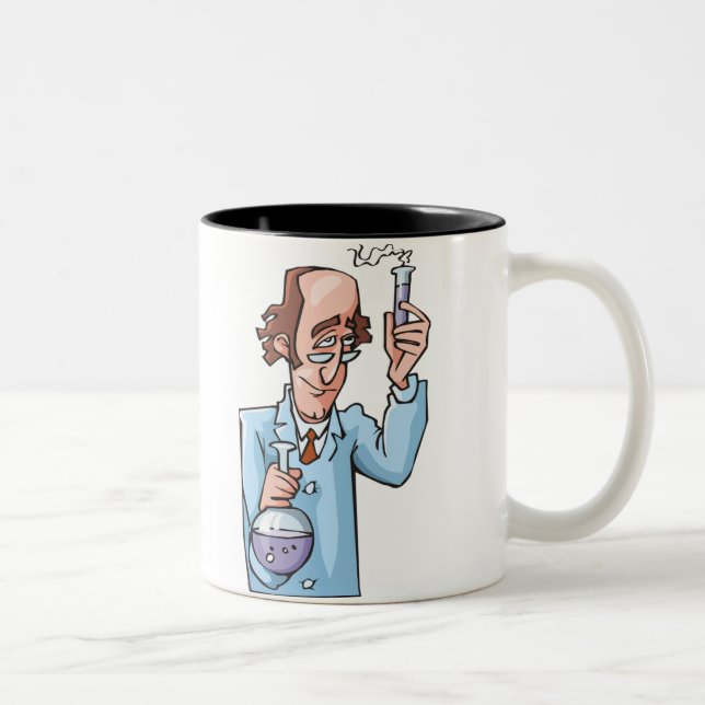 Caneca De Café Em Dois Tons Professor de Química (Direita)