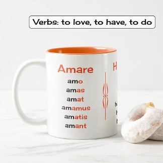 Caneca De Café Em Dois Tons Professor de verbos latinos ou estudante