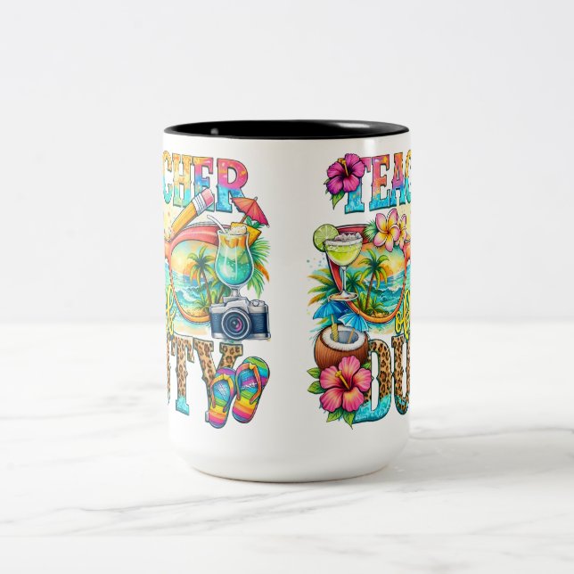 Caneca De Café Em Dois Tons Professor fora do expediente (Centro)