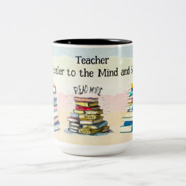 Caneca De Café Em Dois Tons Professor Healer para a mente e a alma