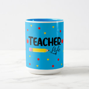 Caneca De Café Em Dois Tons Professor para o Presente Justo da Vida para o Pro