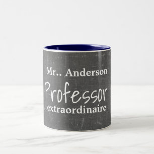 Caneca De Café Em Dois Tons Professor personalizado Extraordinaire -