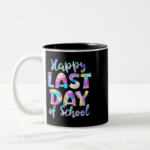 Caneca De Café Em Dois Tons Professor Tie Dye Summer Happy No Último Dia Do Sc