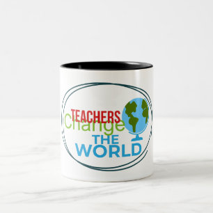 Caneca De Café Em Dois Tons Professora