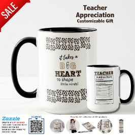 Caneca De Café Em Dois Tons Professora Personalizada Coloca Dados Nutricionais