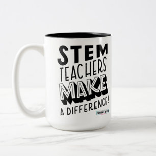 Caneca De Café Em Dois Tons Professores STEM fazem diferença