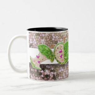 Caneca De Café Em Dois Tons Professores Verdes Neon Rosa Quente Nome da Sala d