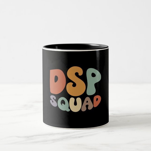 Caneca De Café Em Dois Tons Profissão de Carreira Orgulhosa no Esquadrão DSP (Centro)