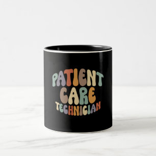 Caneca De Café Em Dois Tons Profissionais de Cuidados de Doentes Orgulhosos Pr