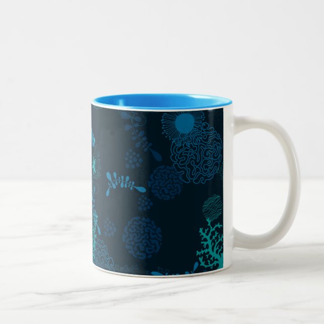 Caneca De Café Em Dois Tons Profundo no oceano (Direita)