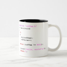 Caneca De Café Em Dois Tons Programação de Coffee.c