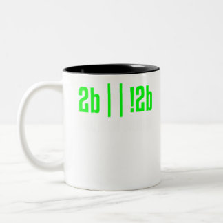 Caneca De Café Em Dois Tons Programador 2b ou não 2b, Nerd de TI, Coder, Codif