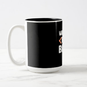 Caneca De Café Em Dois Tons Programador Codificará Para Bacon