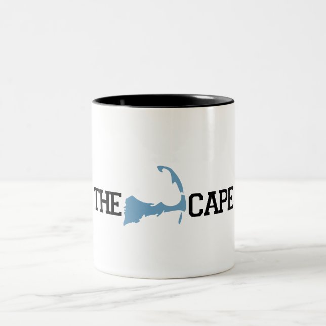 Caneca De Café Em Dois Tons Projeto do "mapa" de Cape Cod (Centro)