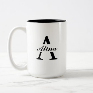 Caneca De Café Em Dois Tons Promocional Seu Próprio Design de Logo