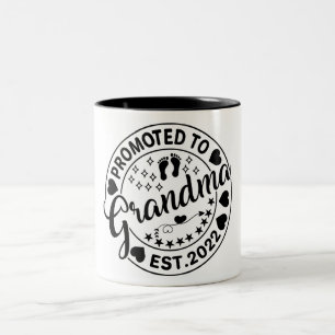 Caneca De Café Em Dois Tons Promovido À Avó 2022