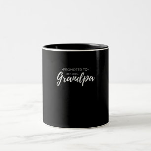 Caneca De Café Em Dois Tons Promovido a Avô Est 2025 Futuro Avô