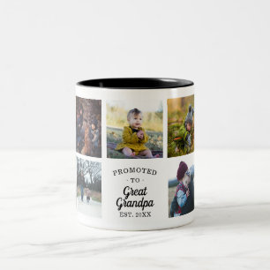 Caneca De Café Em Dois Tons Promovido ao Vovô Excelente Estabelecido
