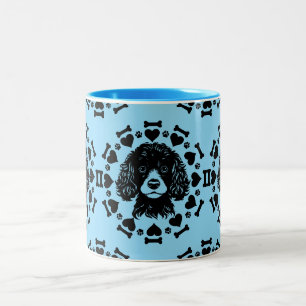 Caneca De Café Em Dois Tons Proprietário do Cachorro de Poodle