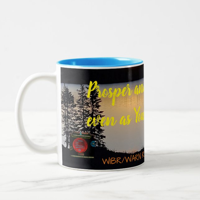 Caneca De Café Em Dois Tons Prosper-be-in-Health (Esquerda)