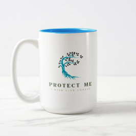 Caneca De Café Em Dois Tons Proteger a Natureza