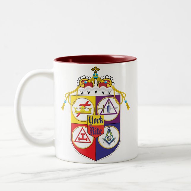 Caneca De Café Em Dois Tons Protetor do rito de York (Esquerda)
