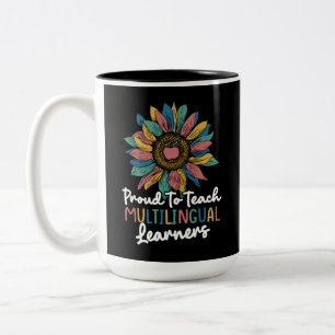 Caneca De Café Em Dois Tons Proud To Teach Multilingual Learners