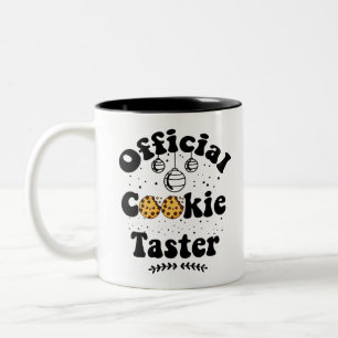 Caneca De Café Em Dois Tons Provador de Cookies Oficial Amantes de Cookies Nat