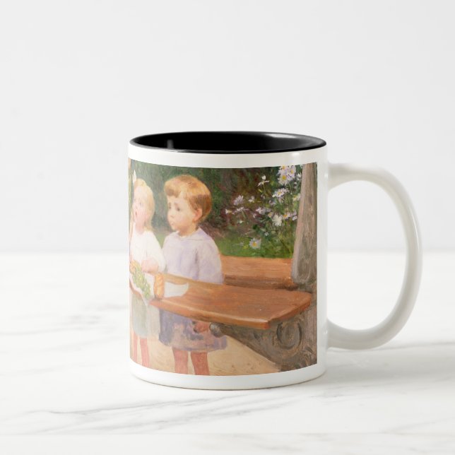 Caneca De Café Em Dois Tons Provando da uva (Direita)