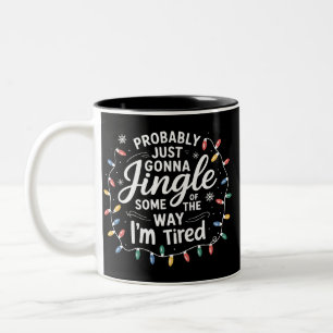 Caneca De Café Em Dois Tons Provavelmente Vou Só Tilintar Um Pouco Do Jeito Qu