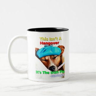 Caneca De Café Em Dois Tons Proverbo Irlandês - Não é uma mancha É o Iri