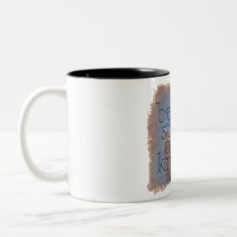 Caneca De Café Em Dois Tons PSALM 46:10 - Coffee Mug
