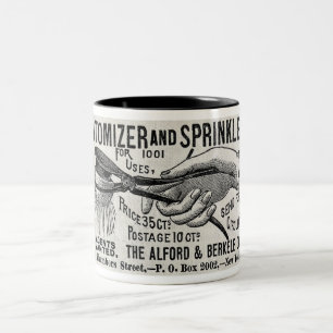 CANECA DE CAFÉ EM DOIS TONS PUBLICIDADE ATOMIZADOR/SPRINKLER 1886