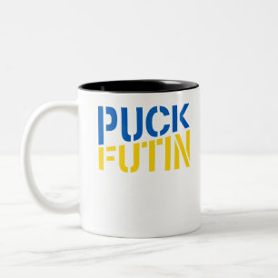 Caneca De Café Em Dois Tons Puck putin