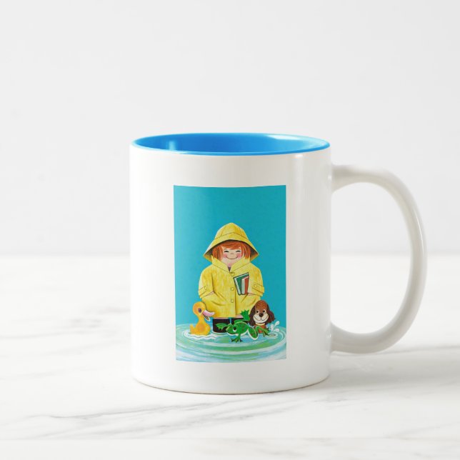 Caneca De Café Em Dois Tons Pudles de diversão (Direita)