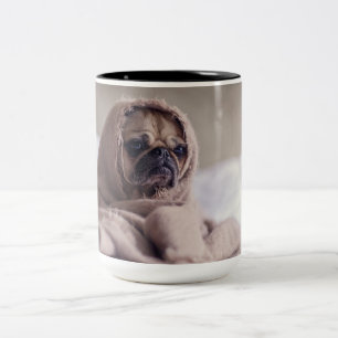 Caneca De Café Em Dois Tons Pug