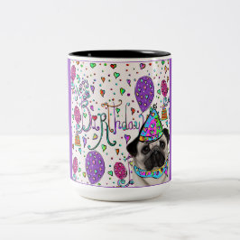 CANECA DE CAFÉ EM DOIS TONS PUG