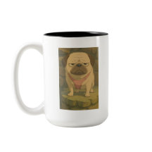 Pug Mug Grumpy