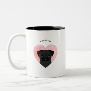 Caneca De Café Em Dois Tons Pug Mugs