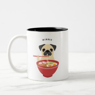 Caneca De Café Em Dois Tons Pug Mugs
